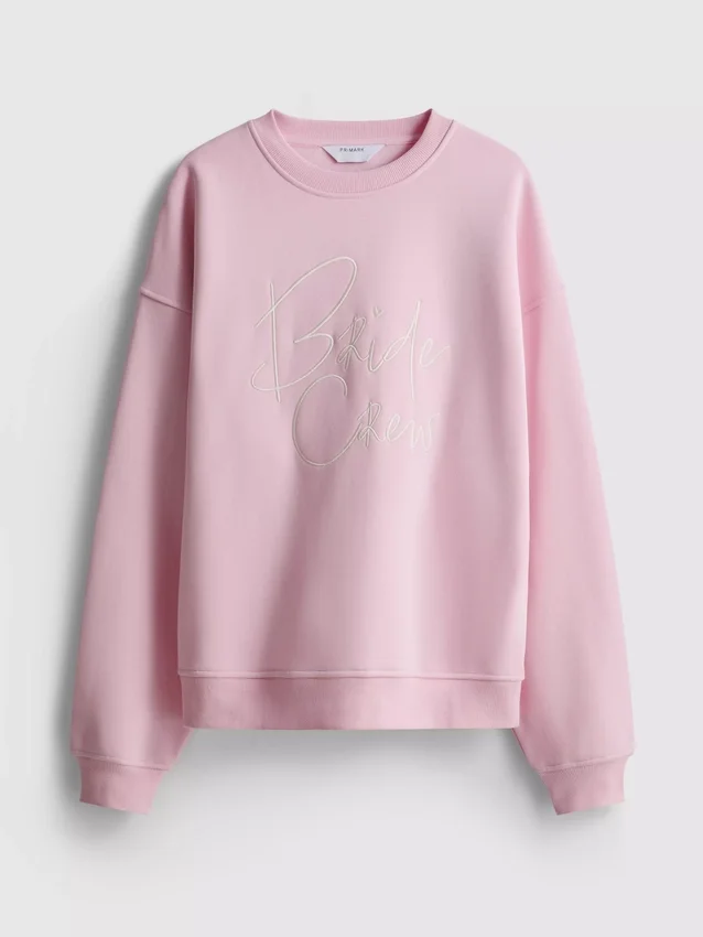 Bride party slogan sweatshirt