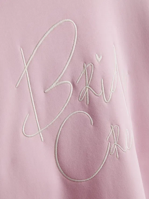 Bride party slogan sweatshirt