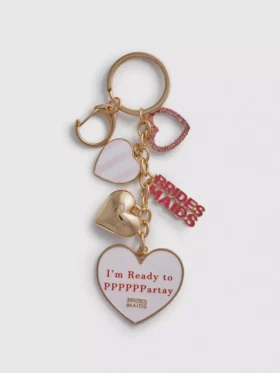 Bridesmaids charm keyring