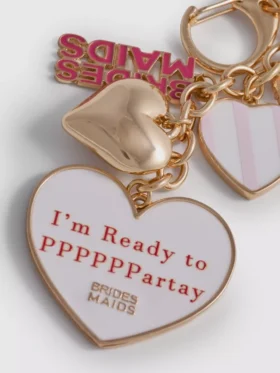 Bridesmaids charm keyring