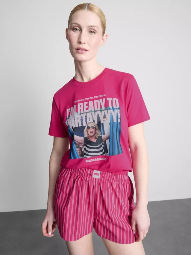 Bridesmaids cotton graphic shorty pajamas