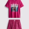 Bridesmaids cotton graphic shorty pajamas