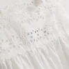 Broderie insert tank top