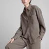 Brushed pinstripe shirt