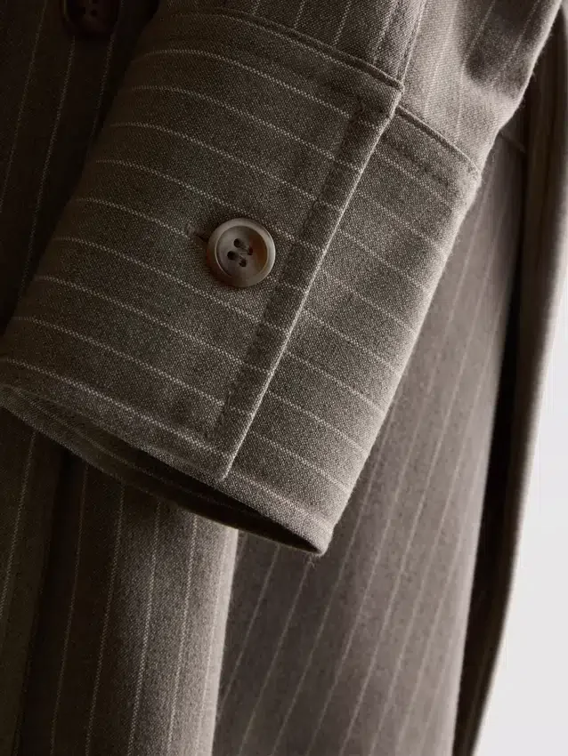 Brushed pinstripe shirt