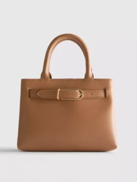 Buckle detail mini tote