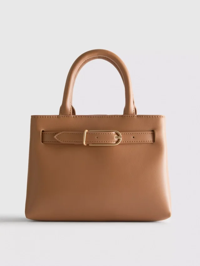 Buckle detail mini tote