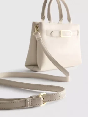 Buckle detail mini tote