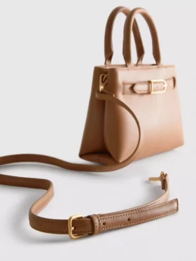 Buckle detail mini tote
