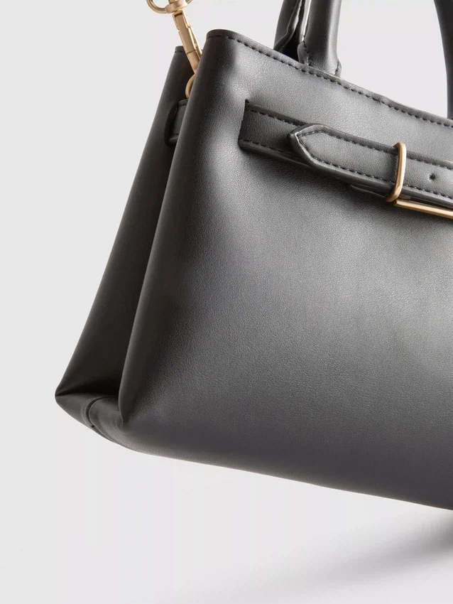 Buckle detail mini tote