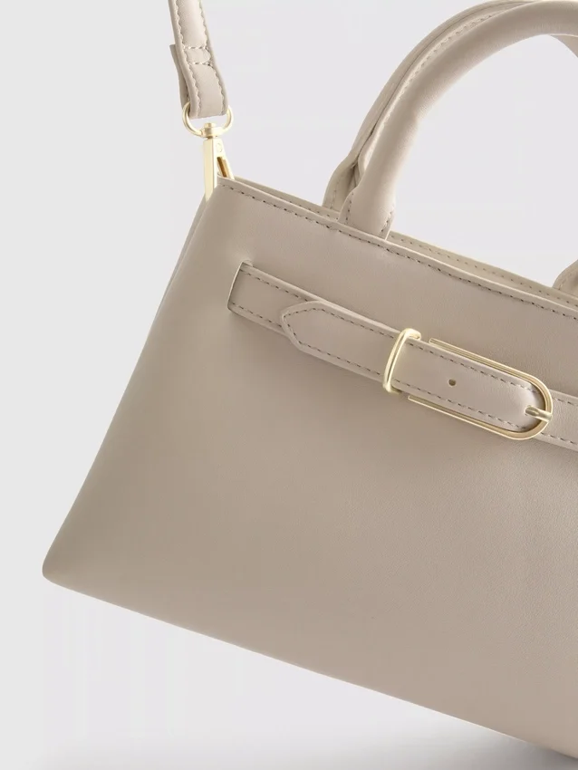 Buckle detail mini tote