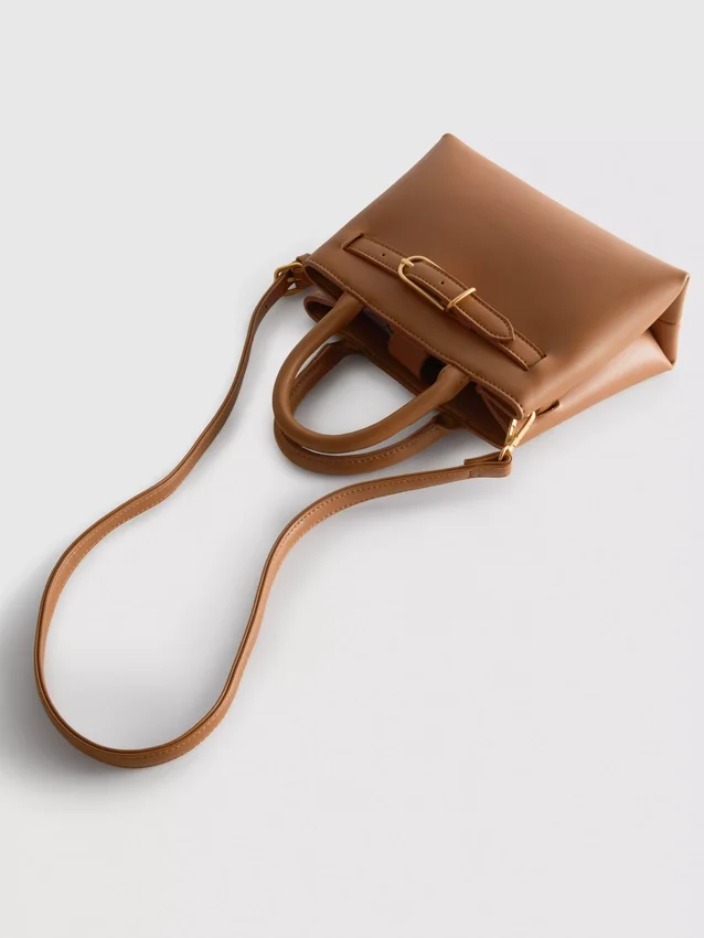 Buckle detail mini tote