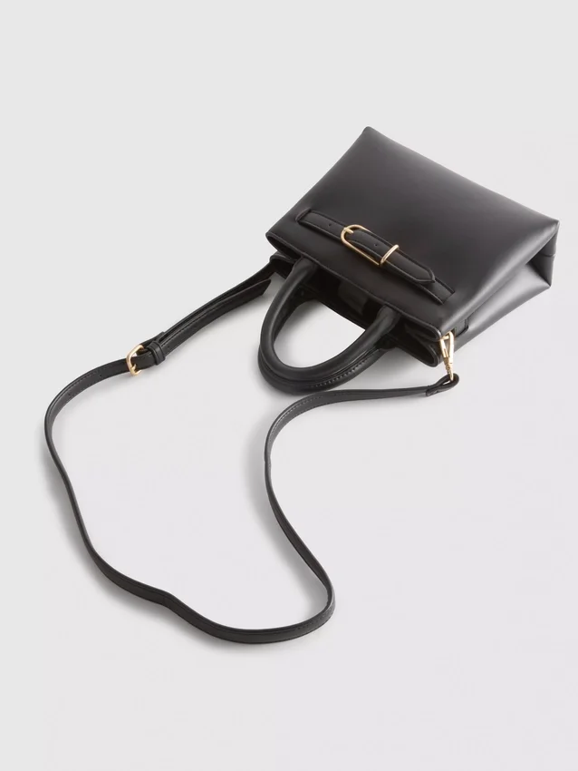 Buckle detail mini tote