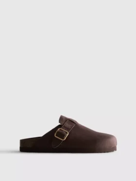 Buckle mule clogs