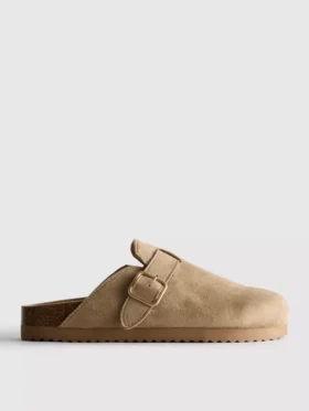 Buckle mule clogs