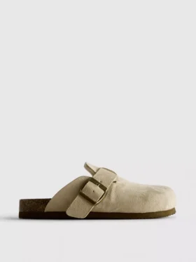 Buckle mule clogs