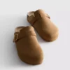 Buckle mule clogs