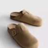 Buckle mule clogs