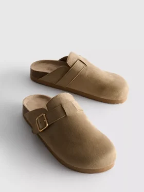 Buckle mule clogs