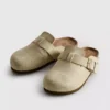 Buckle mule clogs