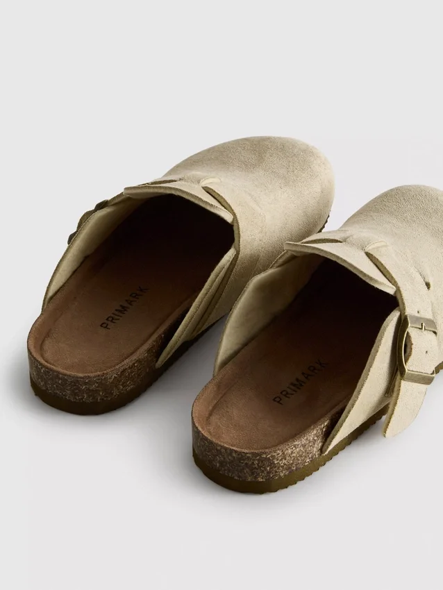 Buckle mule clogs