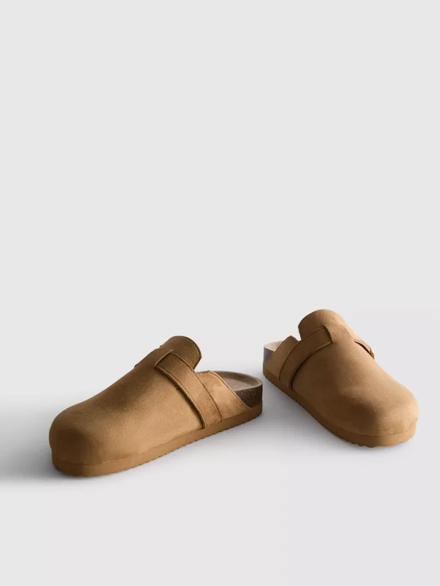Buckle mule clogs