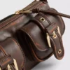 Buckle pocket shoulder bag