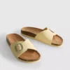 Buckle strap mule sandals