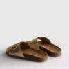 Buckle strap mule sandals