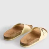 Buckle strap mule sandals