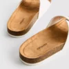 Buckle strap mule sandals