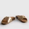 Buckle strap mule sandals