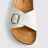 Buckle strap mule sandals