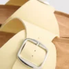 Buckle strap mule sandals
