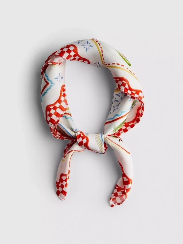 Butterfly printed scarf