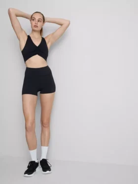 Buttery soft active ruched crop top