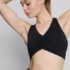 Buttery soft active ruched crop top