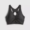 Buttery soft active ruched crop top