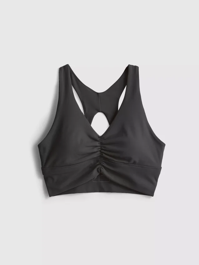 Buttery soft active ruched crop top