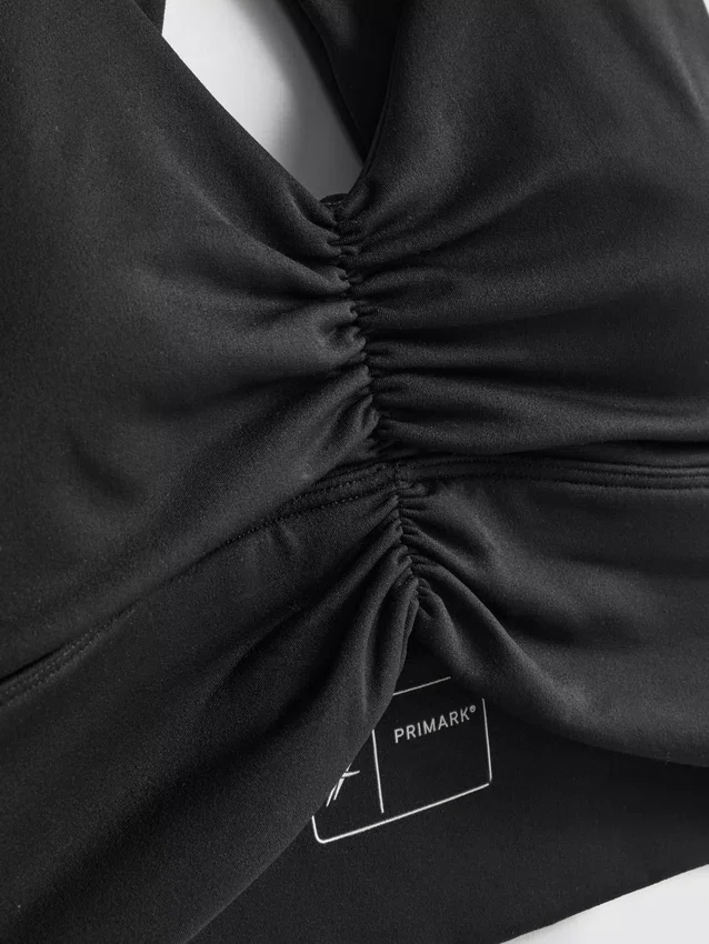 Buttery soft active ruched crop top