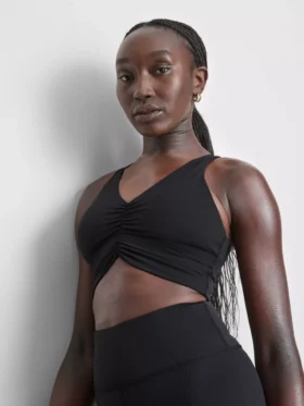 Buttery soft ruched crop top
