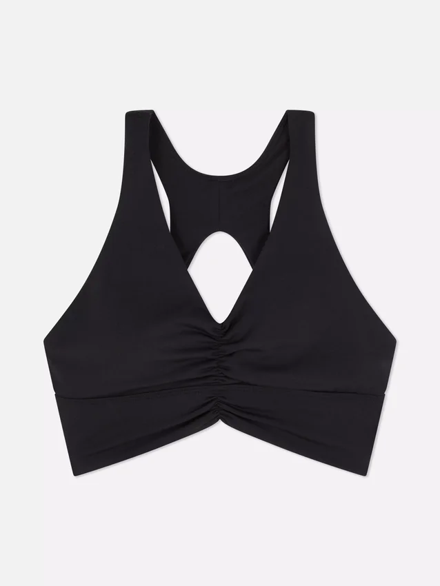 Buttery soft ruched crop top