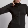 Buttery soft zip through performance jacket