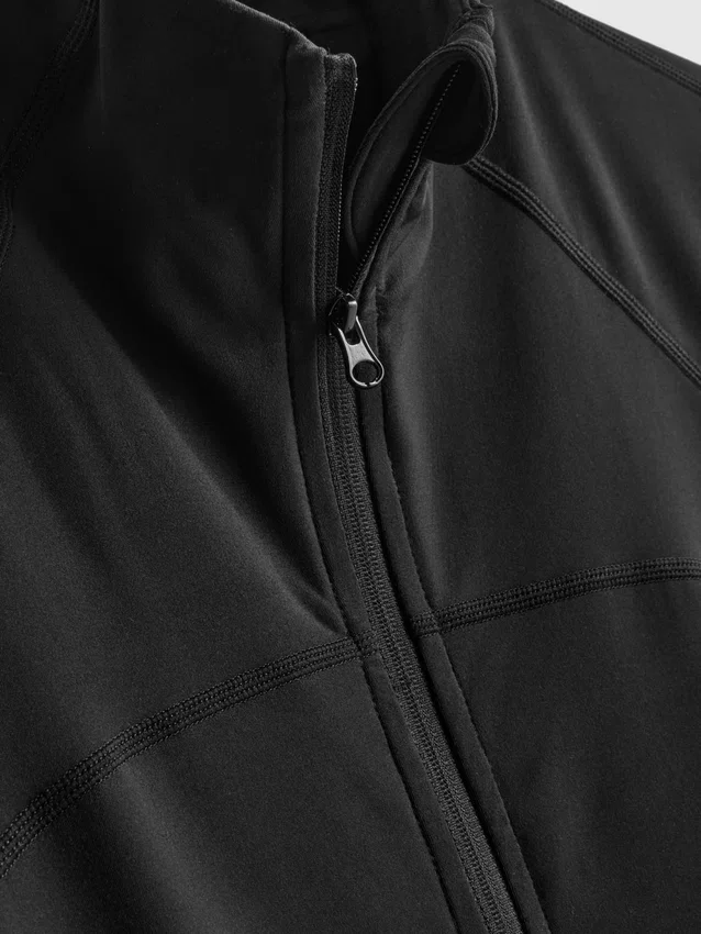 Buttery soft zip through performance jacket