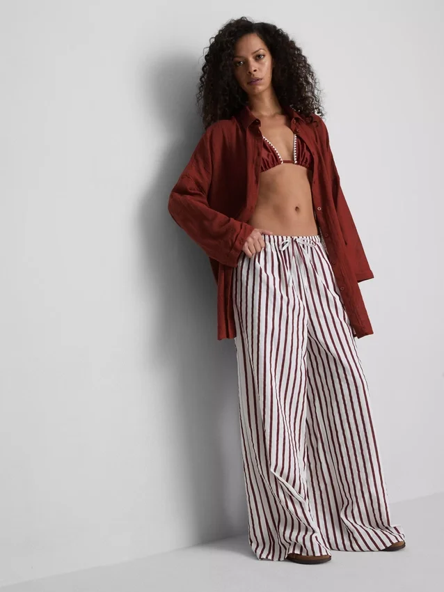 Button-down beach shirt