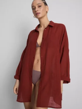 Button-down beach shirt