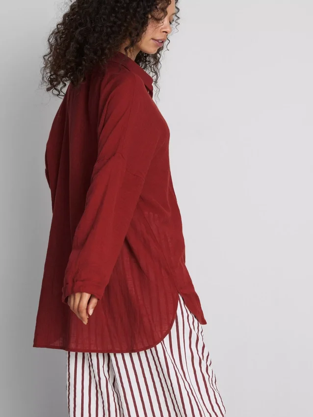 Button-down beach shirt