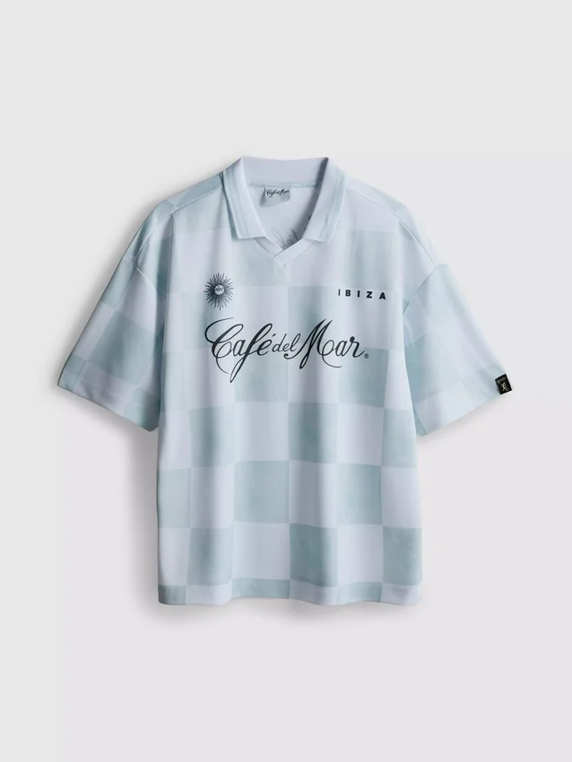 Cafa del mar check polo shirt
