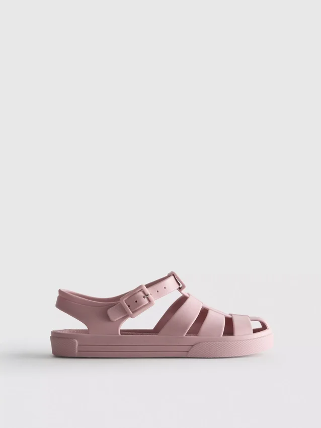Caged jelly sandals