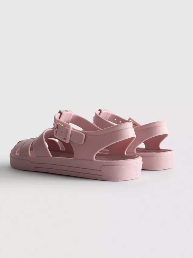 Caged jelly sandals